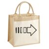 Cotton Pocket Jute Midi Tote Thumbnail