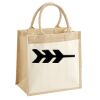 Cotton Pocket Jute Midi Tote Thumbnail