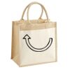 Cotton Pocket Jute Midi Tote Thumbnail