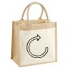 Cotton Pocket Jute Midi Tote Thumbnail