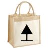 Cotton Pocket Jute Midi Tote Thumbnail