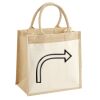 Cotton Pocket Jute Midi Tote Thumbnail