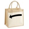 Cotton Pocket Jute Midi Tote Thumbnail