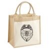 Cotton Pocket Jute Midi Tote Thumbnail