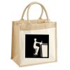 Cotton Pocket Jute Midi Tote Thumbnail