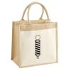 Cotton Pocket Jute Midi Tote Thumbnail