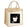 Cotton Pocket Jute Midi Tote Thumbnail