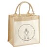 Cotton Pocket Jute Midi Tote Thumbnail