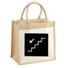 Cotton Pocket Jute Midi Tote Thumbnail