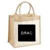 Cotton Pocket Jute Midi Tote Thumbnail