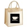 Cotton Pocket Jute Midi Tote Thumbnail