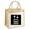 Cotton Pocket Jute Midi Tote Thumbnail