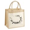 Cotton Pocket Jute Midi Tote Thumbnail