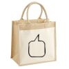 Cotton Pocket Jute Midi Tote Thumbnail