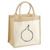 Cotton Pocket Jute Midi Tote Thumbnail