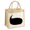 Cotton Pocket Jute Midi Tote Thumbnail