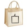 Cotton Pocket Jute Midi Tote Thumbnail