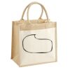 Cotton Pocket Jute Midi Tote Thumbnail