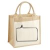 Cotton Pocket Jute Midi Tote Thumbnail