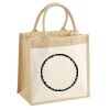 Cotton Pocket Jute Midi Tote Thumbnail