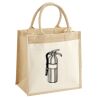 Cotton Pocket Jute Midi Tote Thumbnail