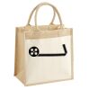 Cotton Pocket Jute Midi Tote Thumbnail