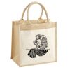 Cotton Pocket Jute Midi Tote Thumbnail