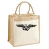 Cotton Pocket Jute Midi Tote Thumbnail