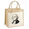 Cotton Pocket Jute Midi Tote Thumbnail