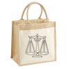 Cotton Pocket Jute Midi Tote Thumbnail