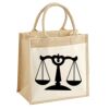 Cotton Pocket Jute Midi Tote Thumbnail