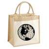 Cotton Pocket Jute Midi Tote Thumbnail