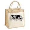 Cotton Pocket Jute Midi Tote Thumbnail