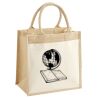 Cotton Pocket Jute Midi Tote Thumbnail