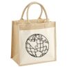 Cotton Pocket Jute Midi Tote Thumbnail