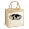Cotton Pocket Jute Midi Tote Thumbnail