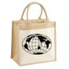 Cotton Pocket Jute Midi Tote Thumbnail