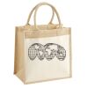 Cotton Pocket Jute Midi Tote Thumbnail