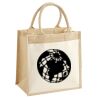 Cotton Pocket Jute Midi Tote Thumbnail