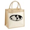 Cotton Pocket Jute Midi Tote Thumbnail