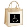 Cotton Pocket Jute Midi Tote Thumbnail