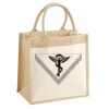 Cotton Pocket Jute Midi Tote Thumbnail