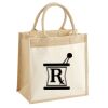 Cotton Pocket Jute Midi Tote Thumbnail