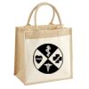 Cotton Pocket Jute Midi Tote Thumbnail