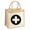 Cotton Pocket Jute Midi Tote Thumbnail