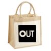 Cotton Pocket Jute Midi Tote Thumbnail