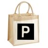 Cotton Pocket Jute Midi Tote Thumbnail