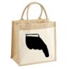 Cotton Pocket Jute Midi Tote Thumbnail