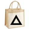 Cotton Pocket Jute Midi Tote Thumbnail