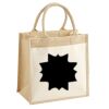 Cotton Pocket Jute Midi Tote Thumbnail